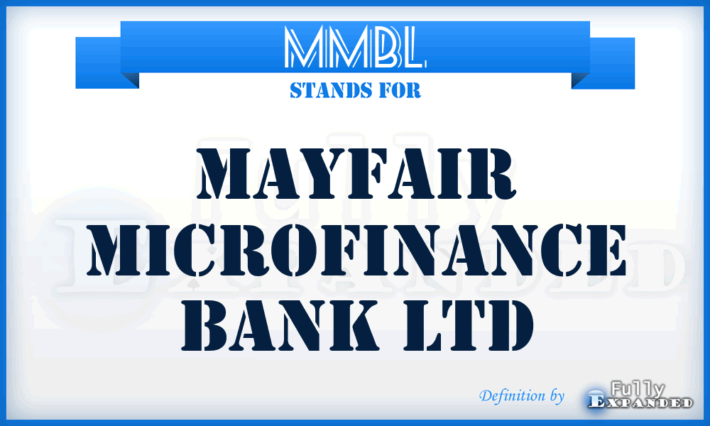 MMBL - Mayfair Microfinance Bank Ltd