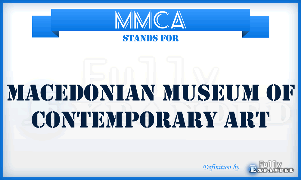 MMCA - Macedonian Museum of Contemporary Art