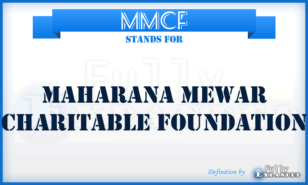 MMCF - Maharana Mewar Charitable Foundation