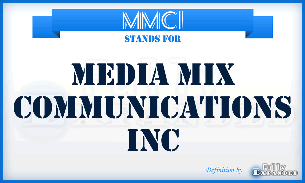 MMCI - Media Mix Communications Inc