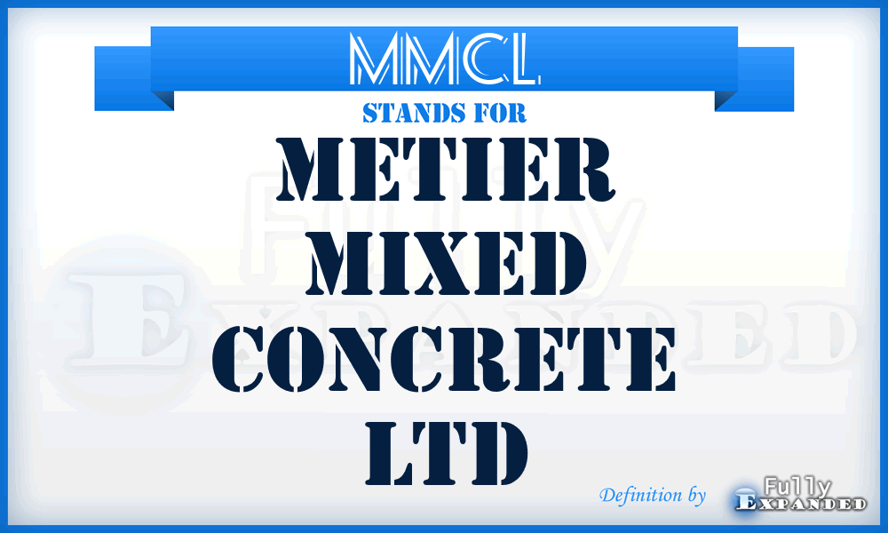 MMCL - Metier Mixed Concrete Ltd