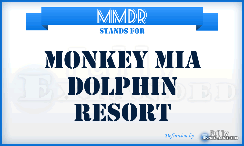 MMDR - Monkey Mia Dolphin Resort