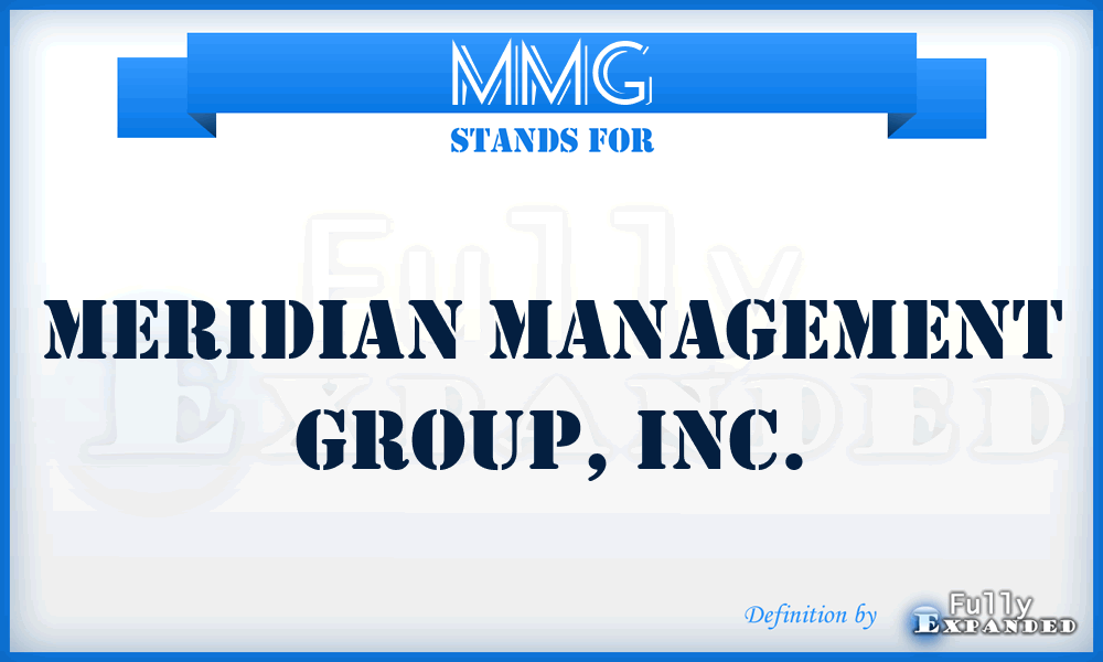 MMG - Meridian Management Group, Inc.