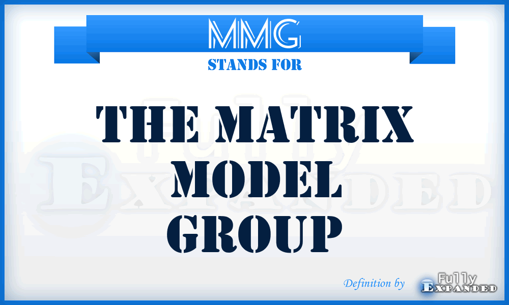 MMG - The Matrix Model Group