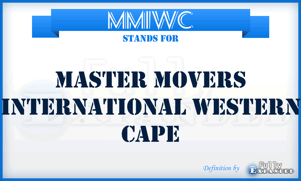 MMIWC - Master Movers International Western Cape