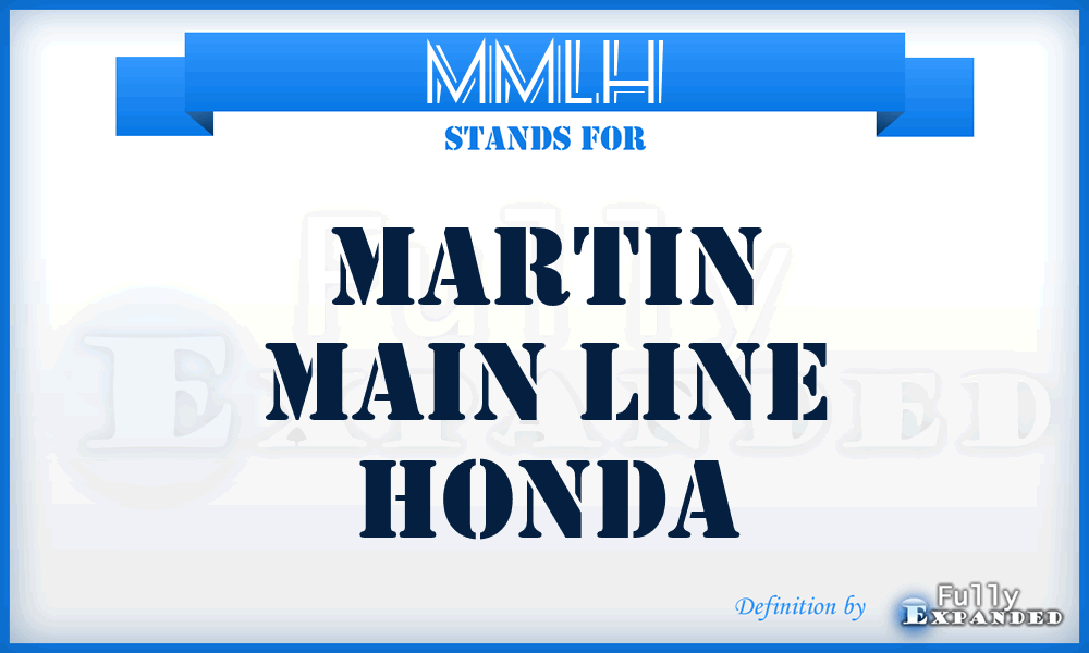 MMLH - Martin Main Line Honda