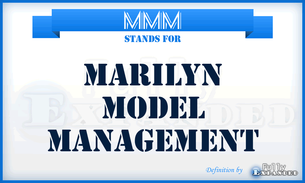 MMM - Marilyn Model Management