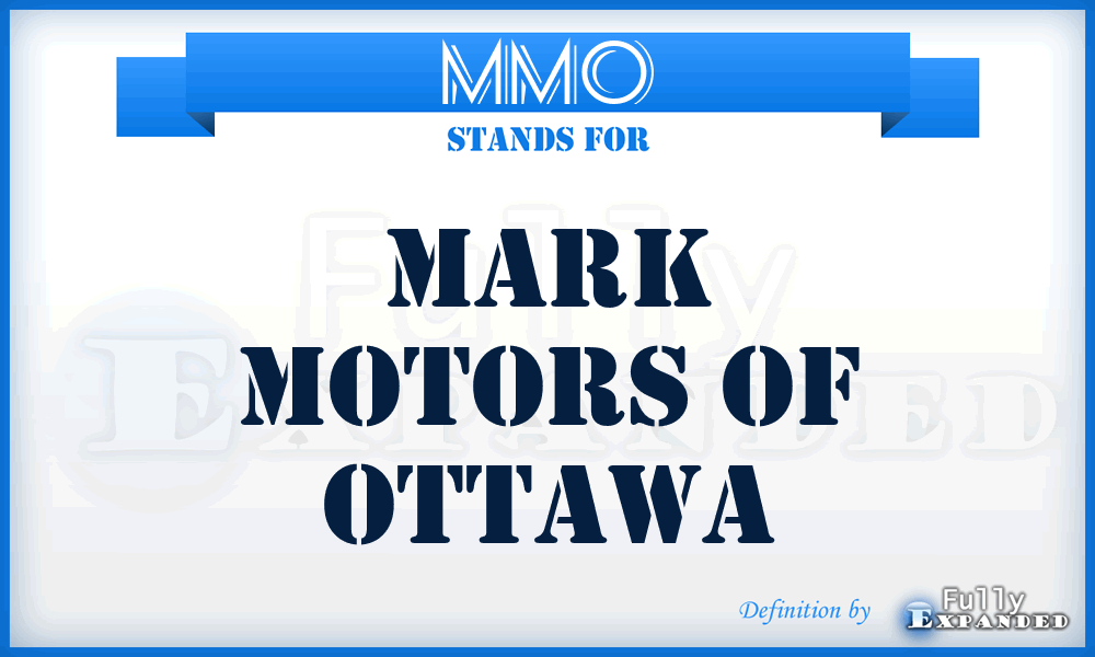 MMO - Mark Motors of Ottawa
