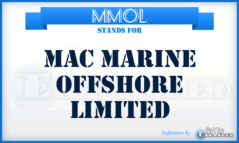 MMOL - Mac Marine Offshore Limited
