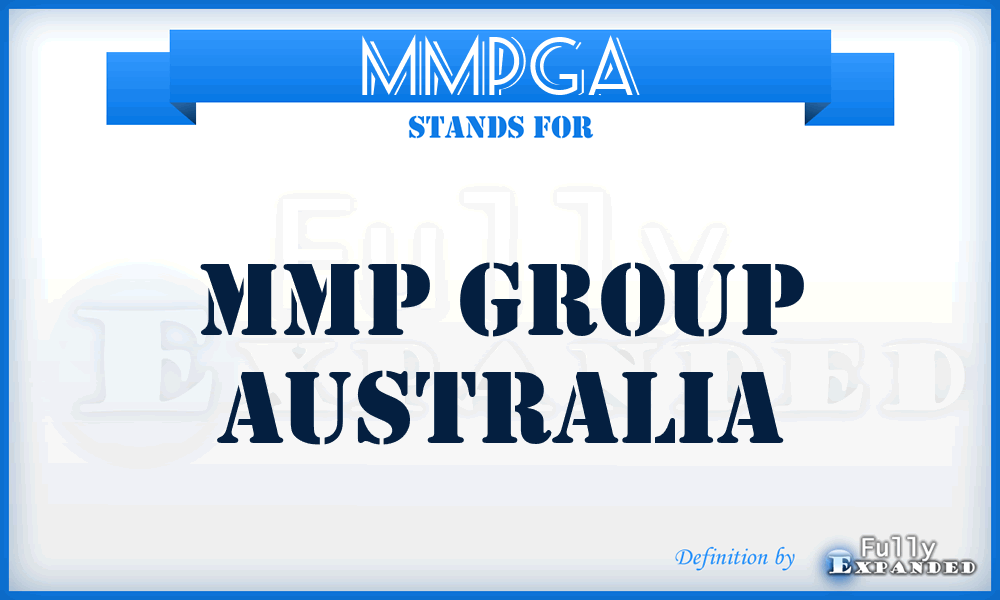 MMPGA - MMP Group Australia