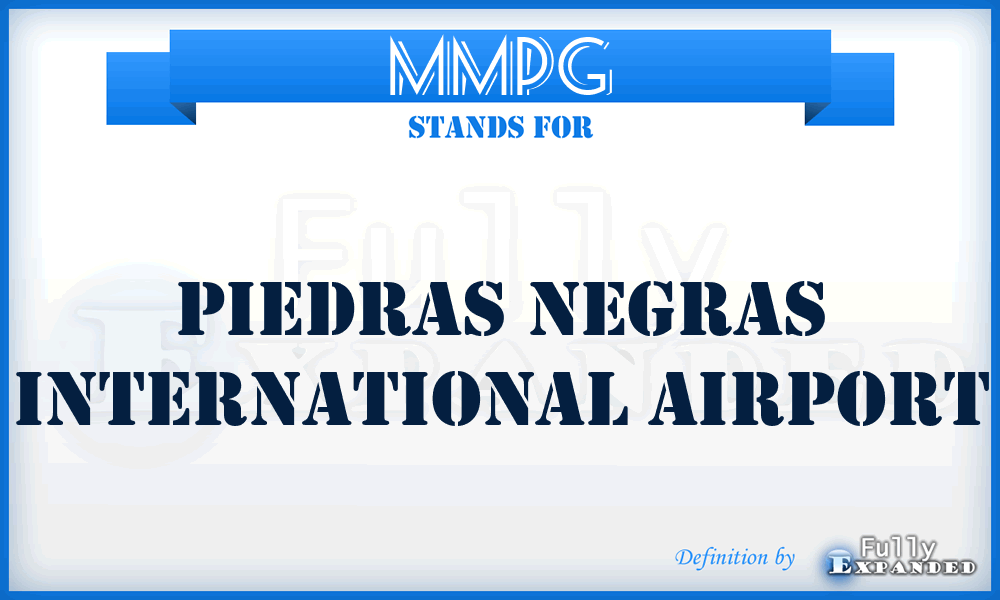 MMPG - Piedras Negras International airport