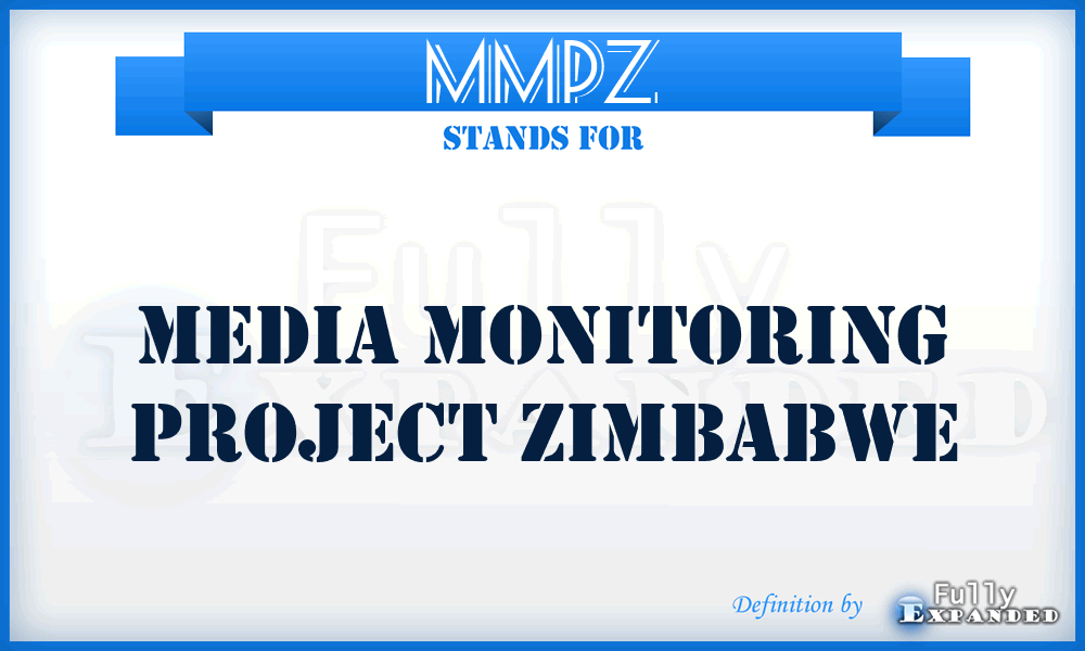 MMPZ - Media Monitoring Project Zimbabwe