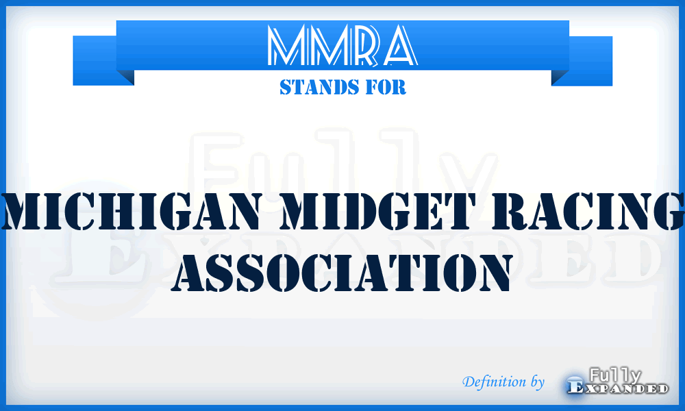 MMRA - Michigan Midget Racing Association