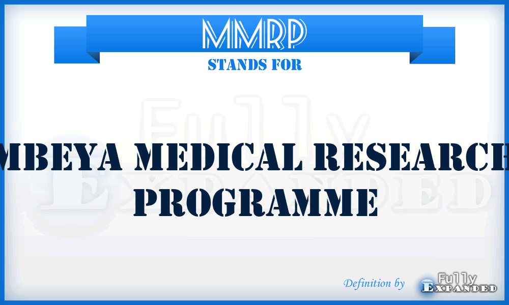 MMRP - Mbeya Medical Research Programme