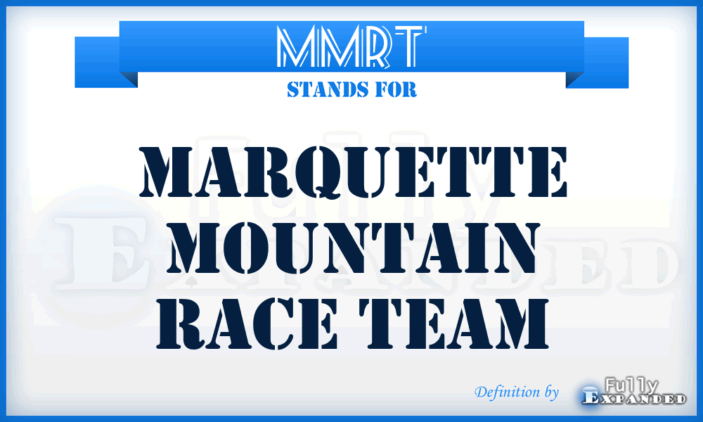 MMRT - Marquette Mountain Race Team