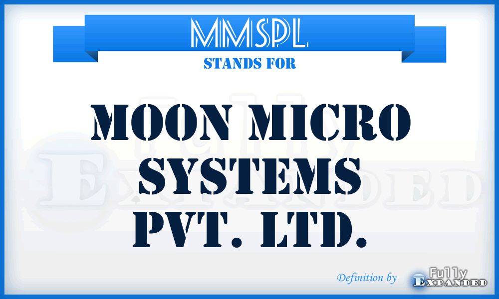 MMSPL - Moon Micro Systems Pvt. Ltd.