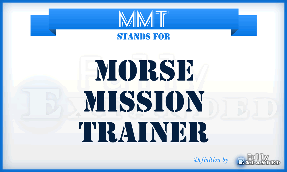 MMT - Morse Mission Trainer