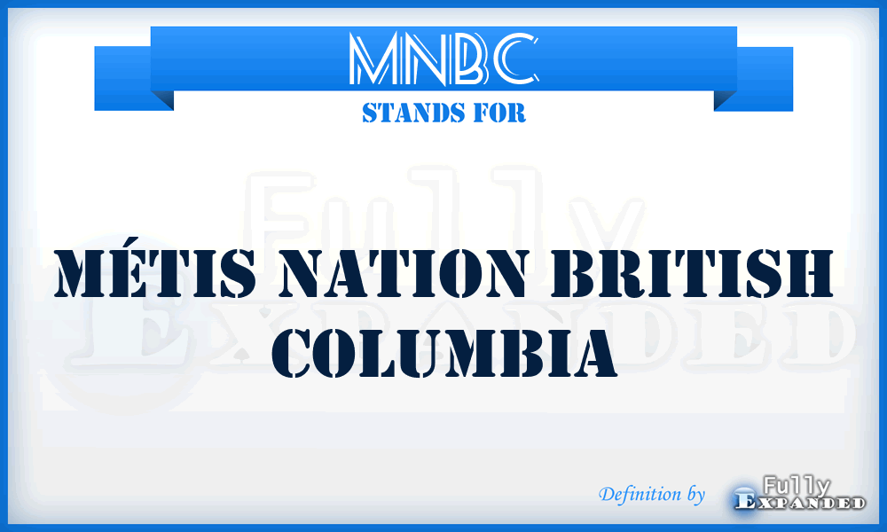 MNBC - Métis Nation British Columbia