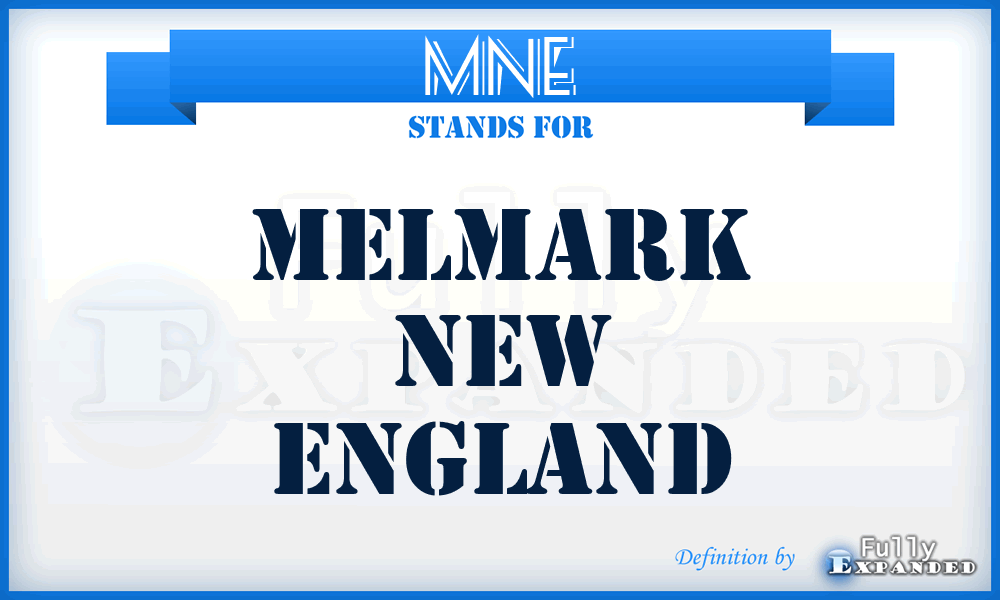 MNE - Melmark New England