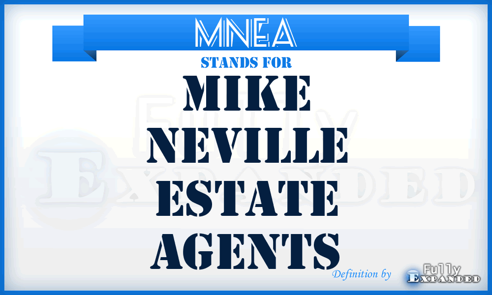 MNEA - Mike Neville Estate Agents