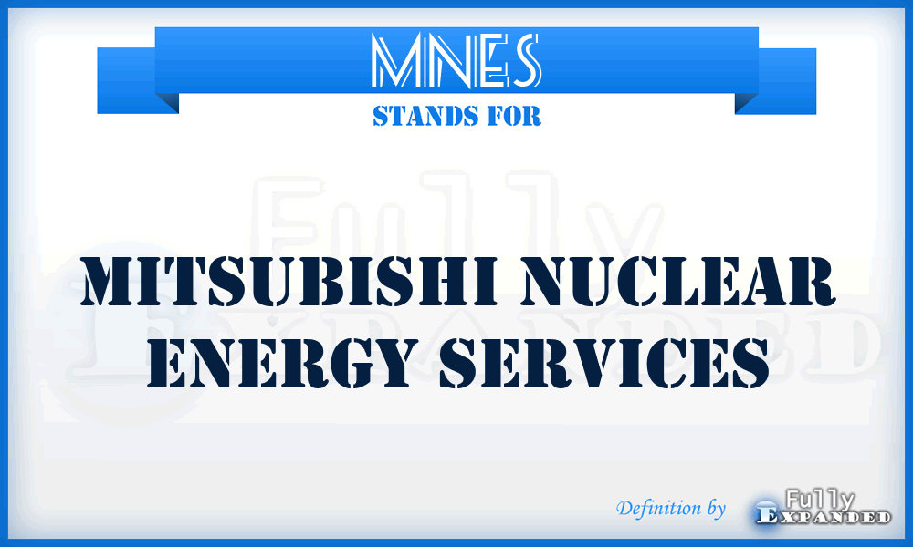 MNES - Mitsubishi Nuclear Energy Services