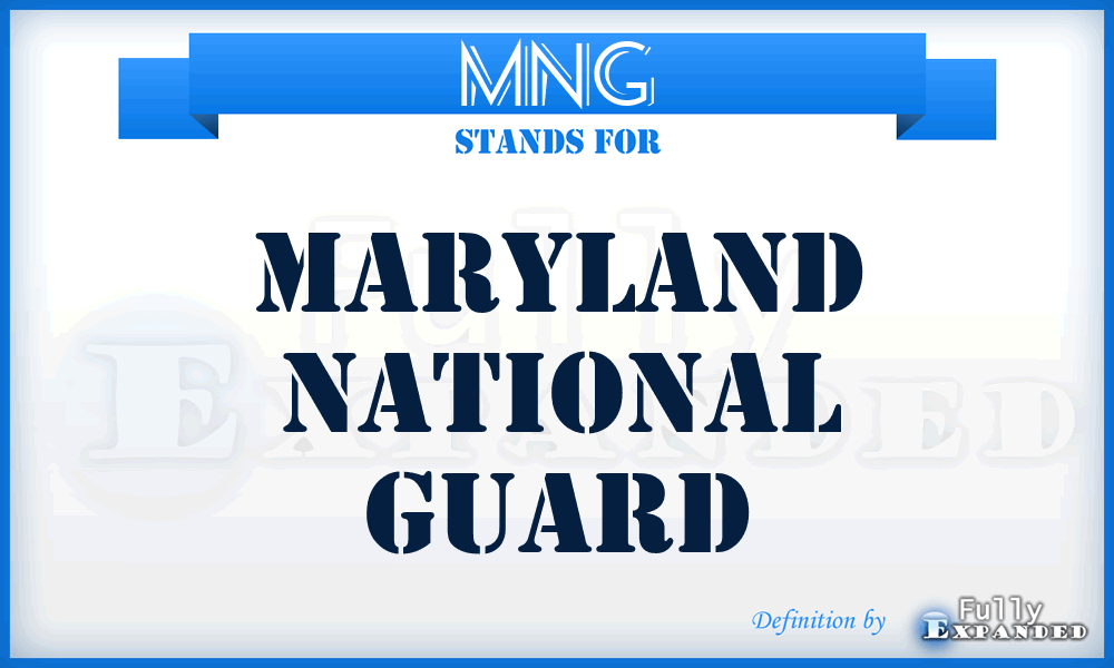 MNG - Maryland National Guard