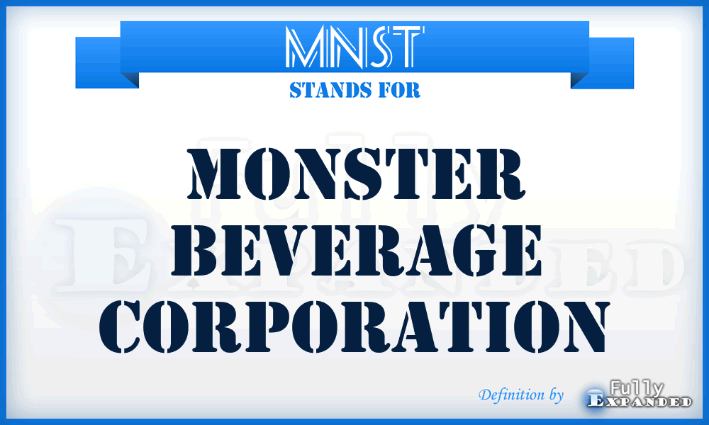 MNST - Monster Beverage Corporation