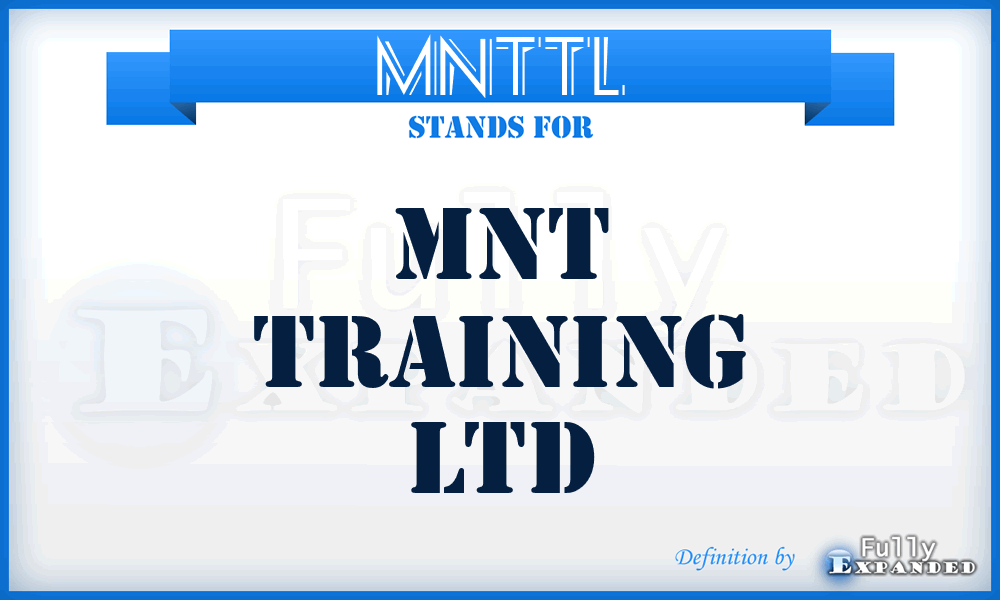 MNTTL - MNT Training Ltd