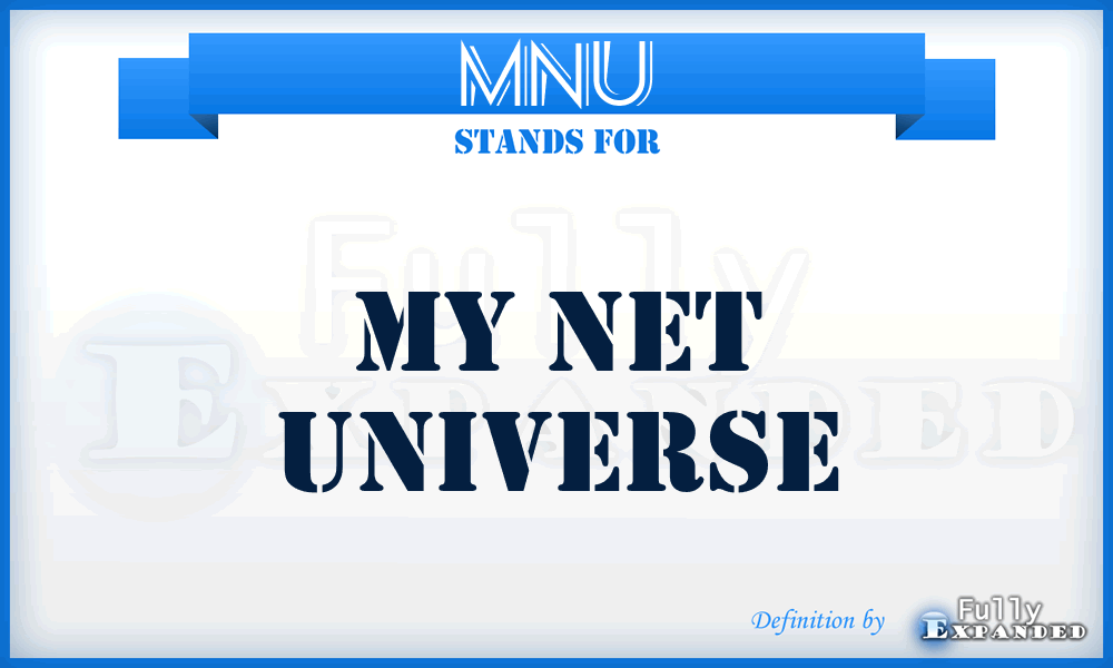 MNU - My Net Universe