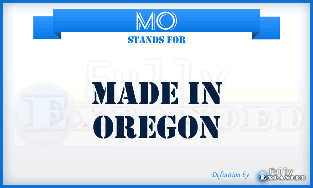 MO - Made in Oregon