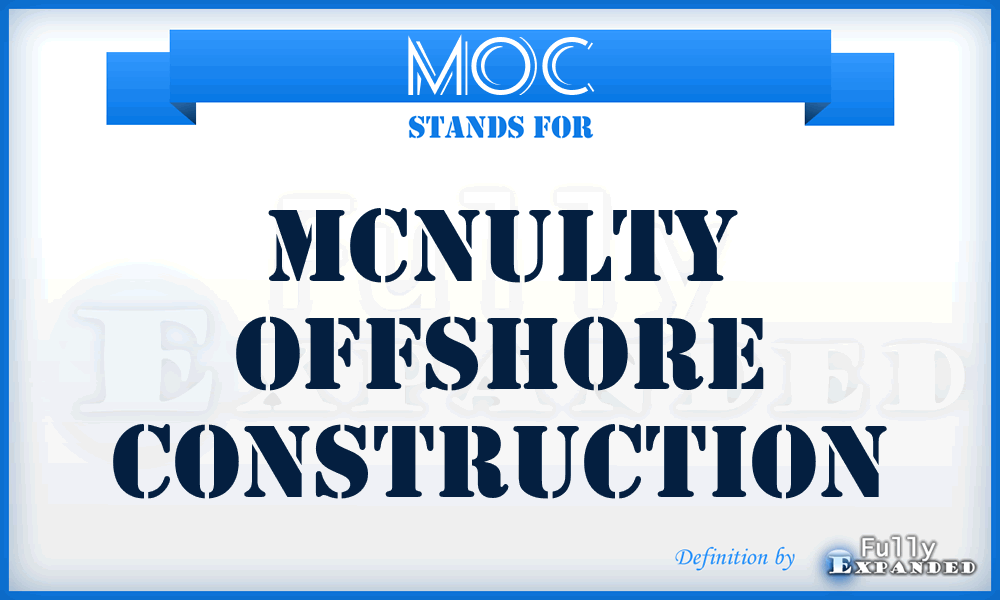 MOC - Mcnulty Offshore Construction