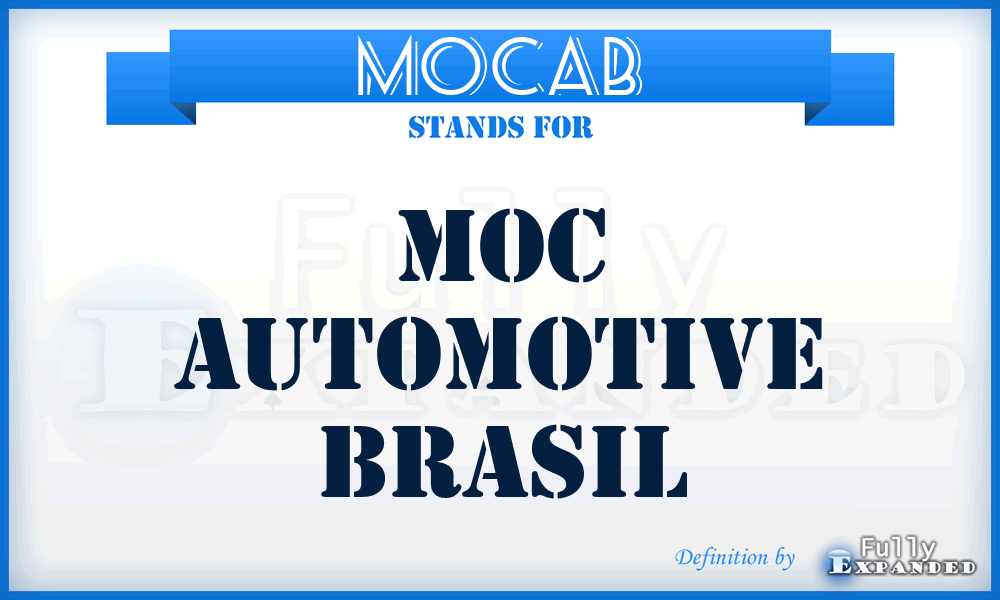 MOCAB - MOC Automotive Brasil