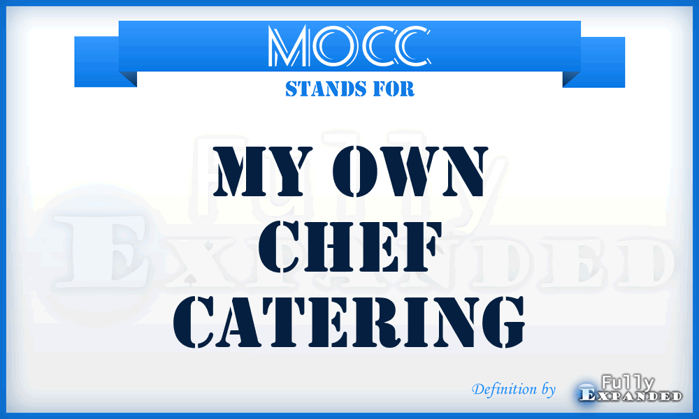 MOCC - My Own Chef Catering
