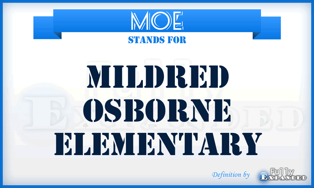 MOE - Mildred Osborne Elementary
