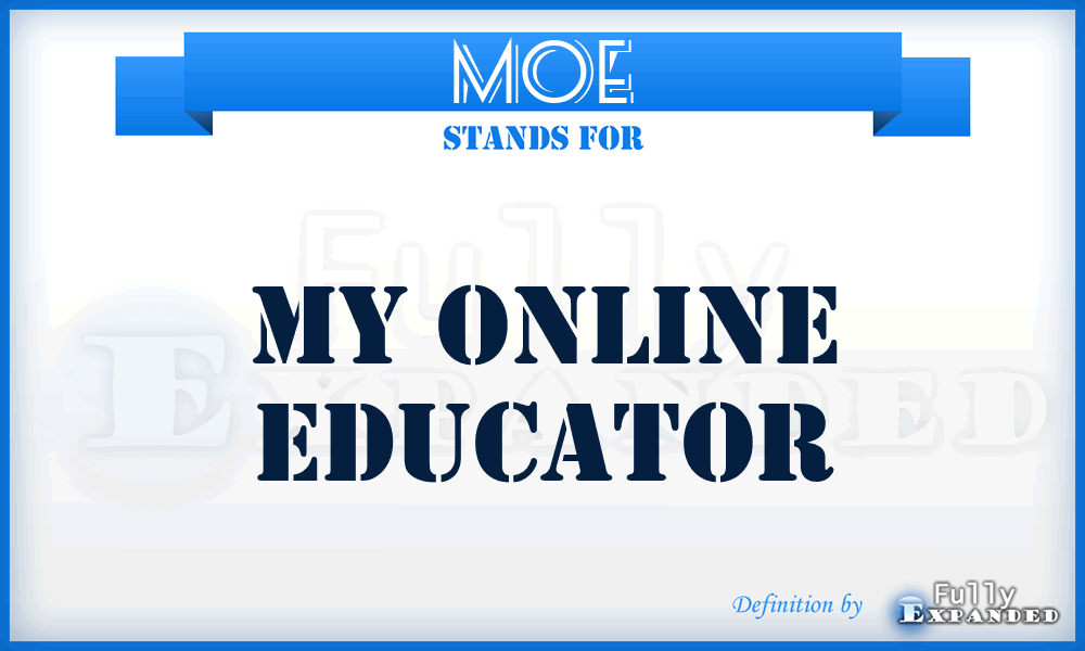 MOE - My Online Educator