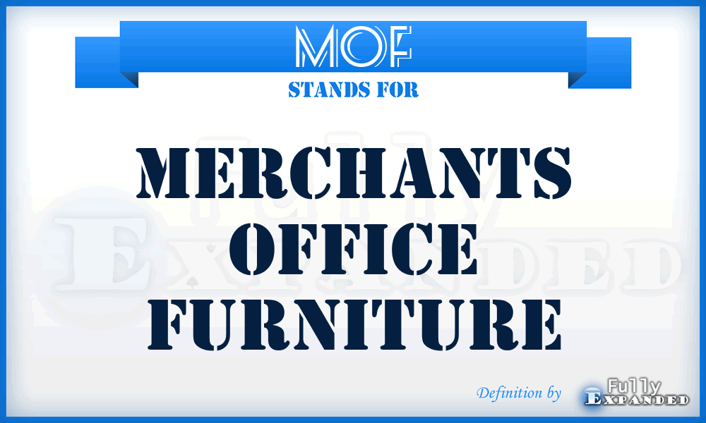 MOF - Merchants Office Furniture