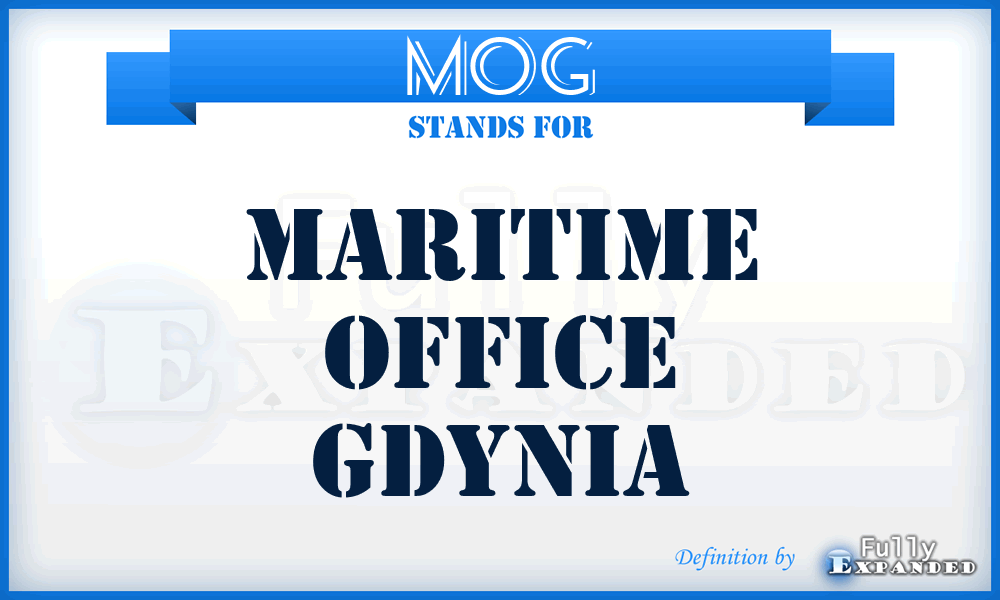 MOG - Maritime Office Gdynia