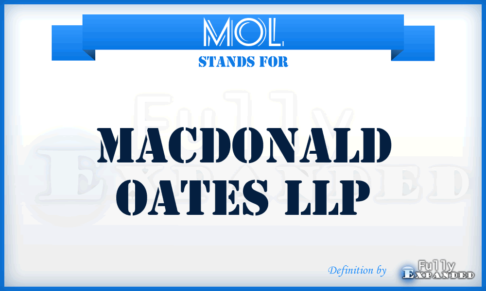 MOL - Macdonald Oates LLP