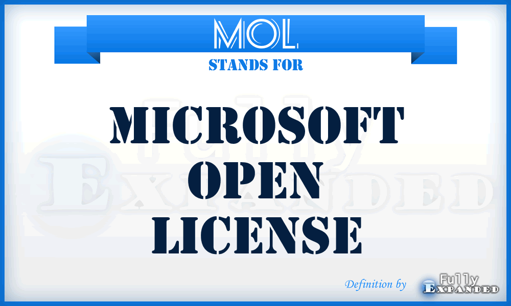 MOL - Microsoft Open License