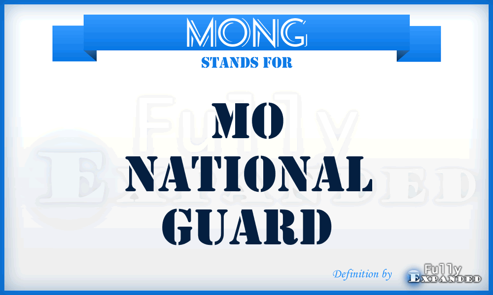 MONG - MO National Guard