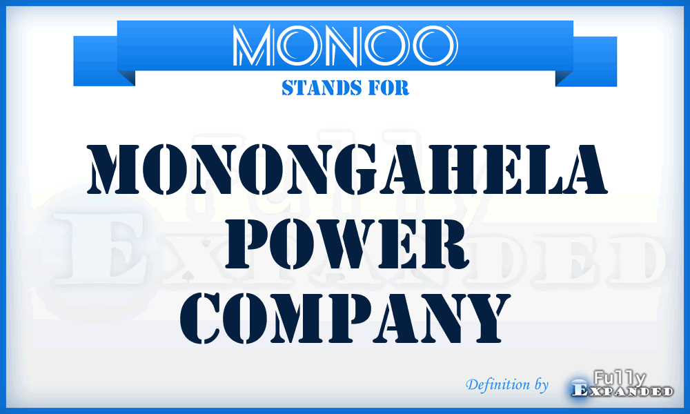 MONOO - Monongahela Power Company