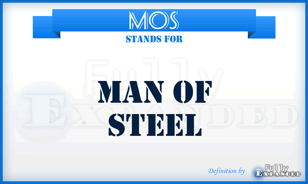 MOS - Man Of Steel