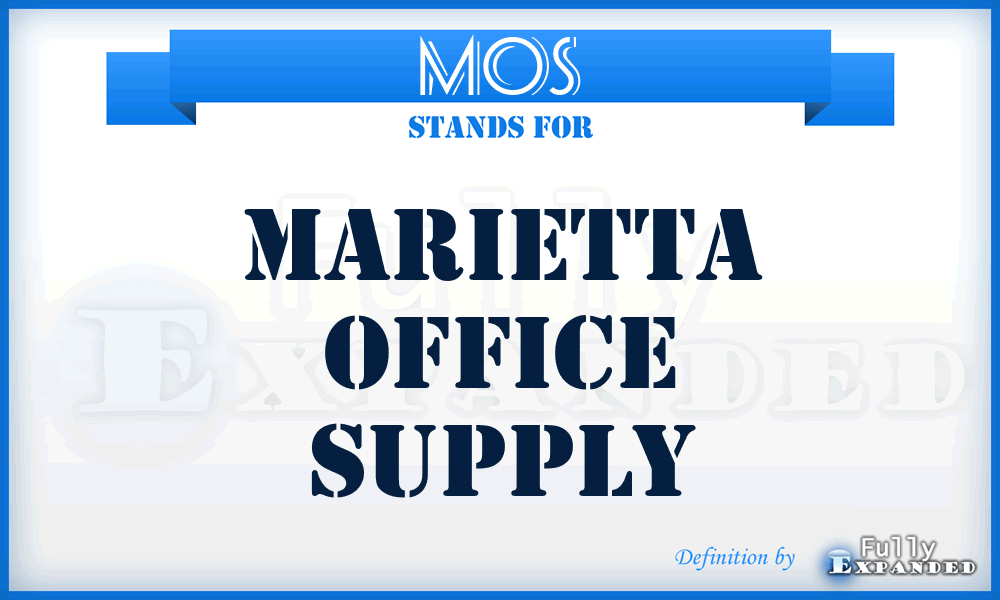 MOS - Marietta Office Supply