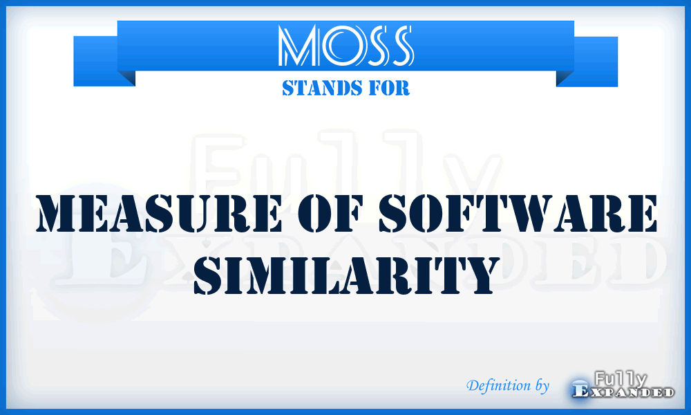 MOSS - Measure Of Software Similarity