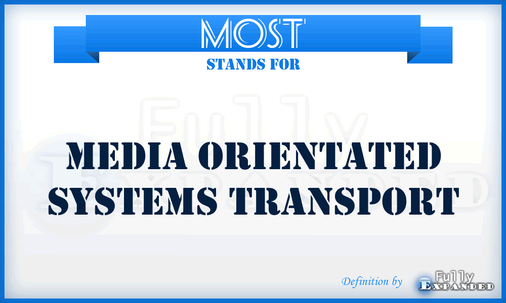MOST - Media Orientated Systems Transport