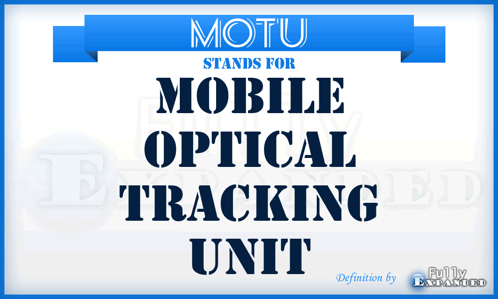 MOTU - Mobile Optical Tracking Unit