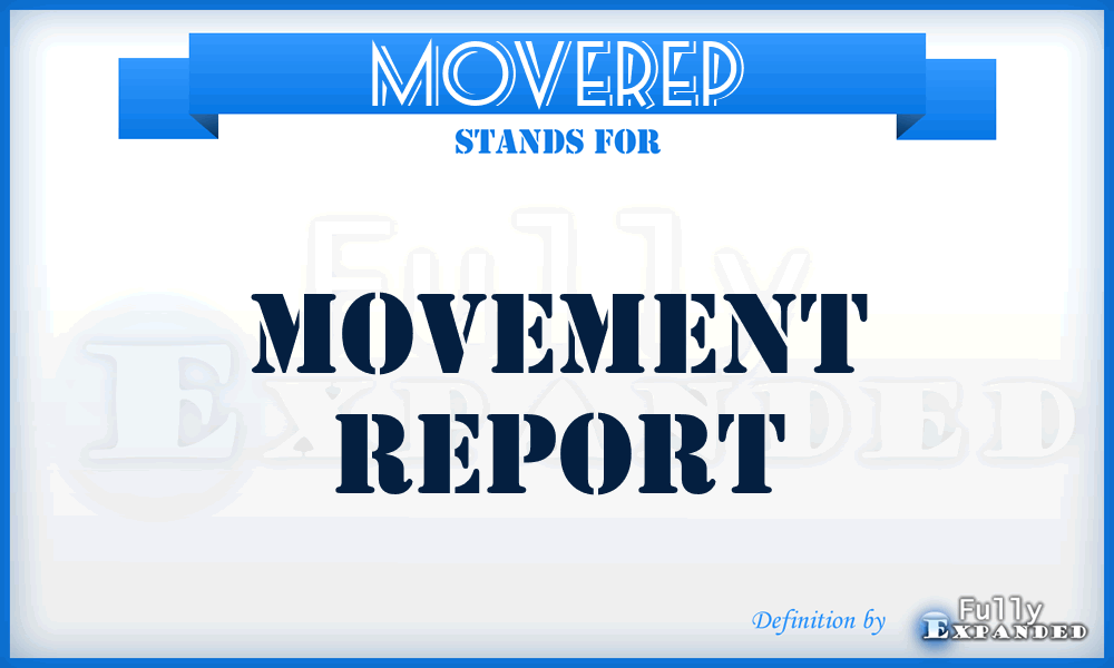MOVEREP - Movement Report