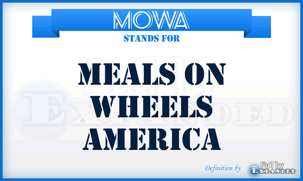 MOWA - Meals On Wheels America