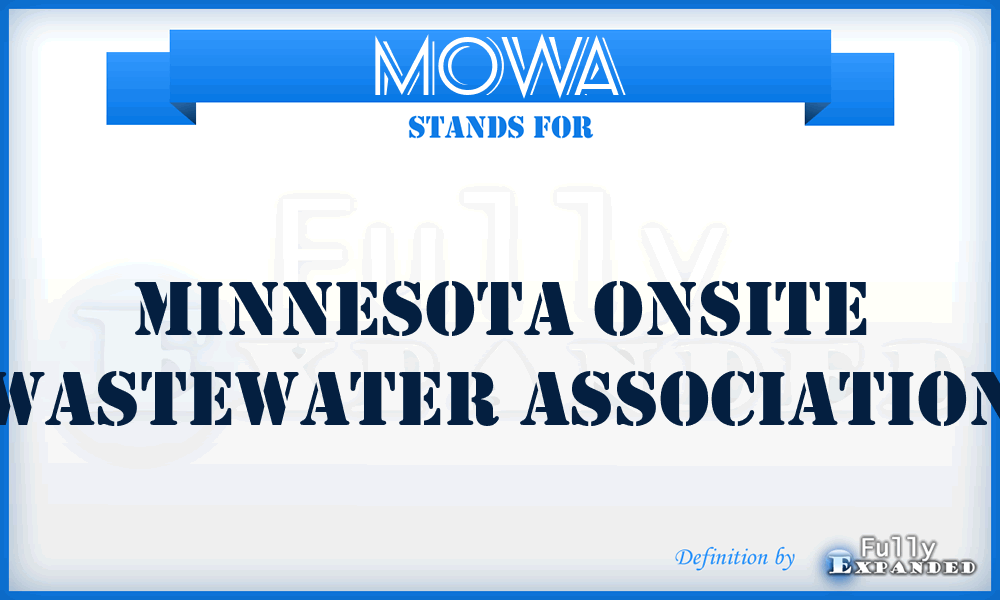 MOWA - Minnesota Onsite Wastewater Association