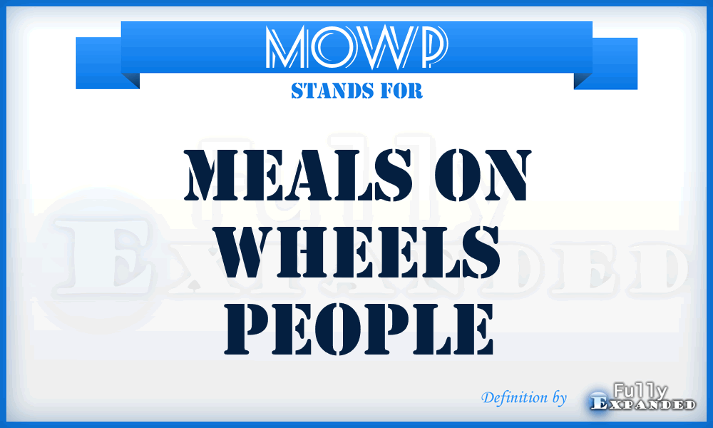 MOWP - Meals On Wheels People